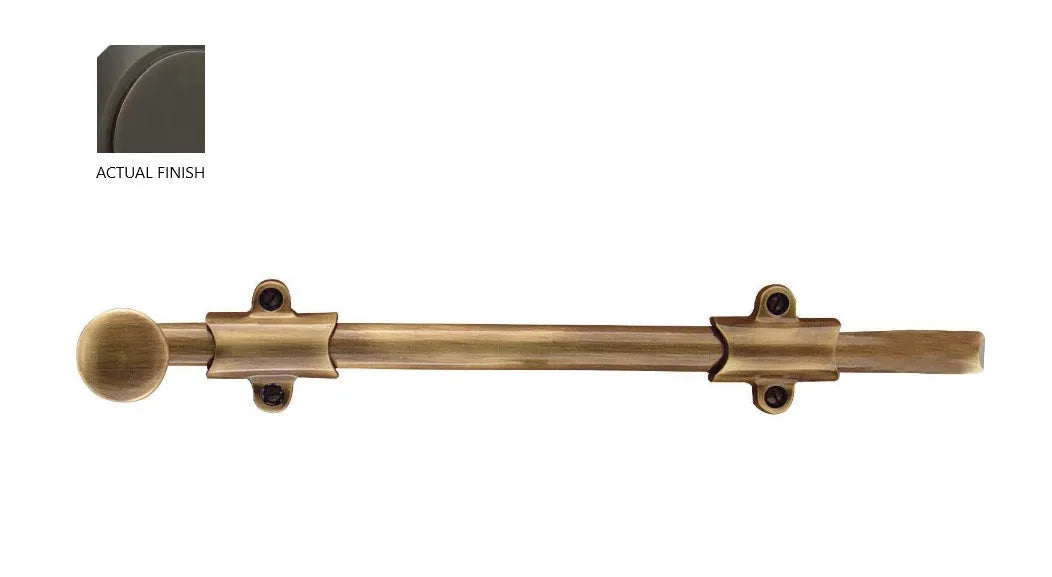 Emtek 12" Surface Bolt in Oil Rubbed Bronze finish