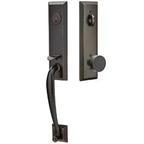 EmtekEmtek Adams Tubular Entrance Handleset With Round Knob in
