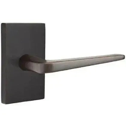 Emtek Athena Lever With Modern Rectangular Rosette Oil Rubbed Bronze