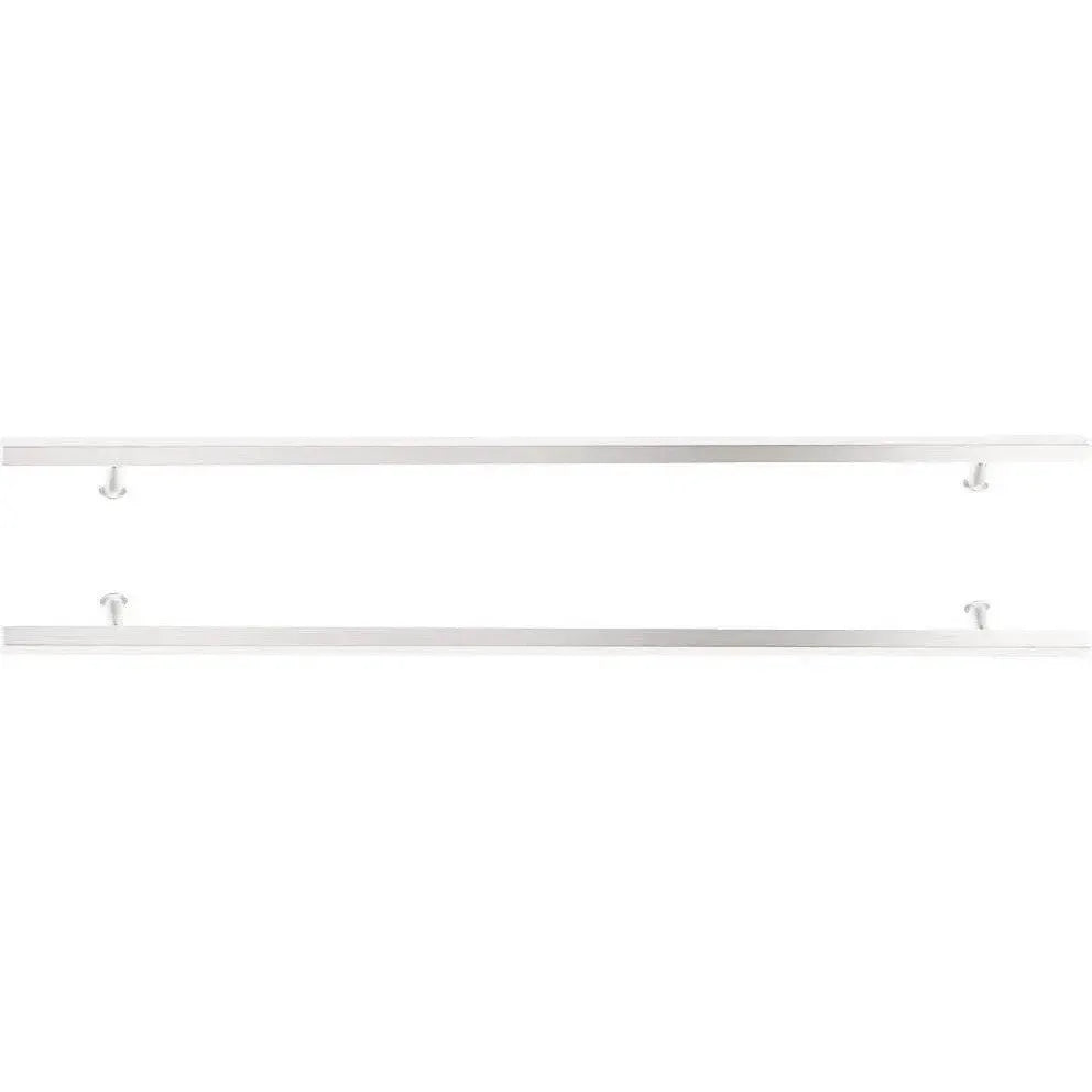 Emtek Back to Back 24" Square Door Pull in Polished Stainless Steel finish