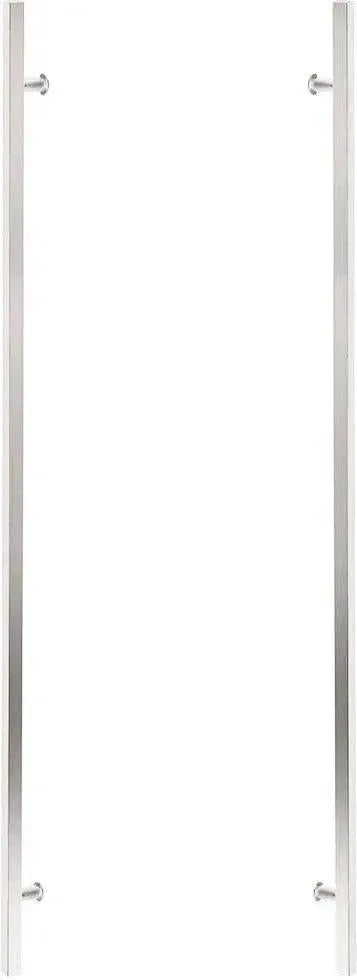 Emtek Back to Back 72" Square Door Pull in Polished Stainless Steel finish