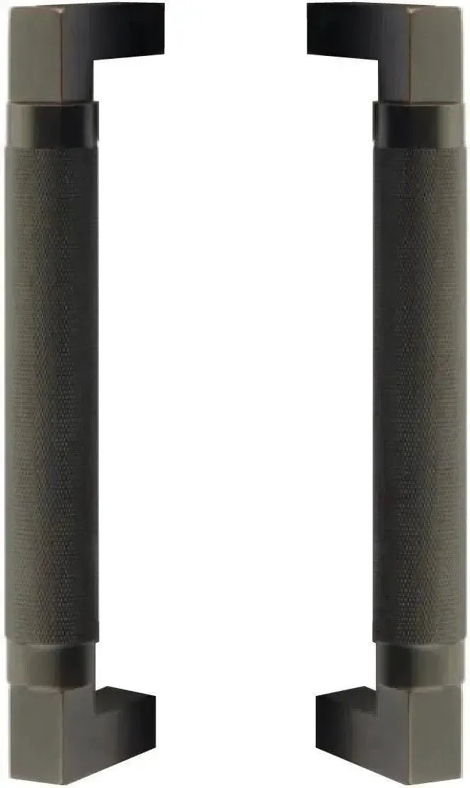 EmtekEmtek Back to Back Hercules Knurled Door Pull, 8" Center to Center in