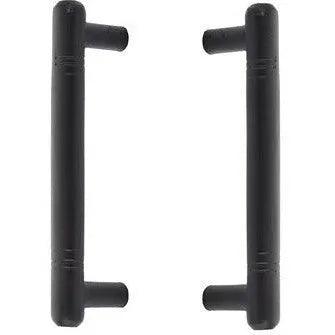 Emtek Back to Back Nunez Bronze Door Pull, 8" Center to Center in Flat Black Bronze Patina finish