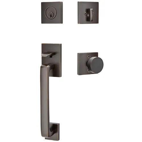EmtekEmtek Baden Entrance Handleset With Round Knob in