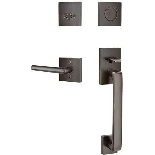 EmtekEmtek Baden Entrance Handleset With Stuttgart Lever in
