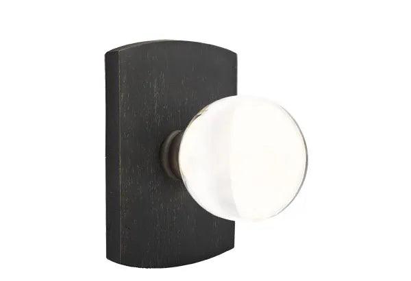 Emtek Bristol Knob with #4 Rosette Medium Bronze Patina