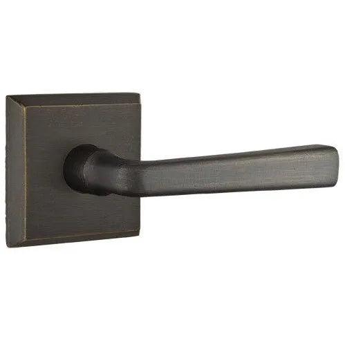 Emtek Cimarron Lever With #6 Rosette Medium Bronze Patina