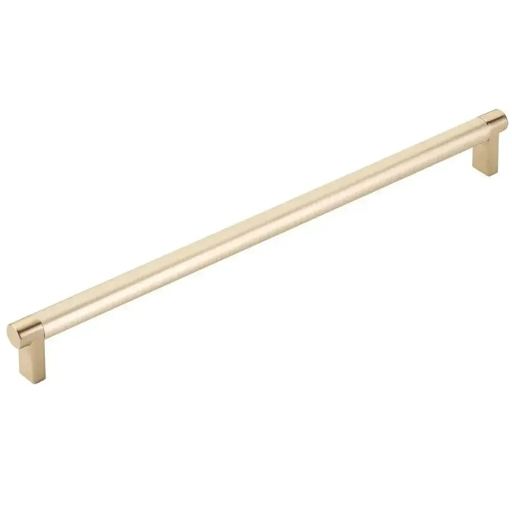 Emtek Concealed Surface Select Rectangular Stem Smooth Appliance Pull in Satin Brass finish
