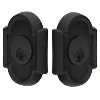 Emtek Double Cylinder #11 Tuscany Bronze Keyed Deadbolt in Flat Black Bronze Patina finish