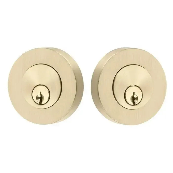 EmtekEmtek Double Cylinder Modern Disc Keyed Deadbolt in
