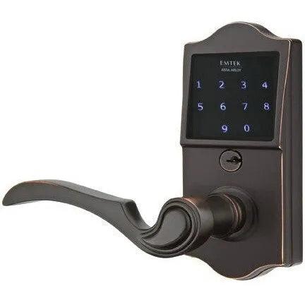 Emtek EMTouch Classic Electronic Touchscreen Keypad Leverset with Coventry Lever Oil Rubbed Bronze