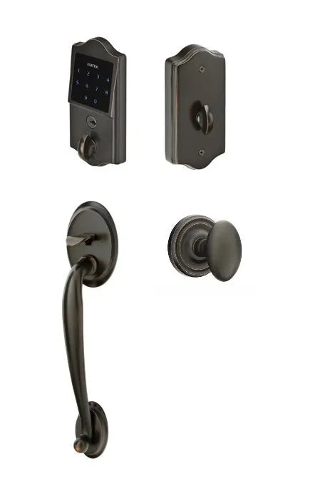 Emtek EMTouch Classic Style Electronic Keypad Entry Set with Egg Knob in Oil Rubbed Bronze finish
