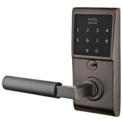 Emtek EMTouch Electronic Touchscreen Keypad Leverset with Hercules Lever in Oil Rubbed Bronze finish