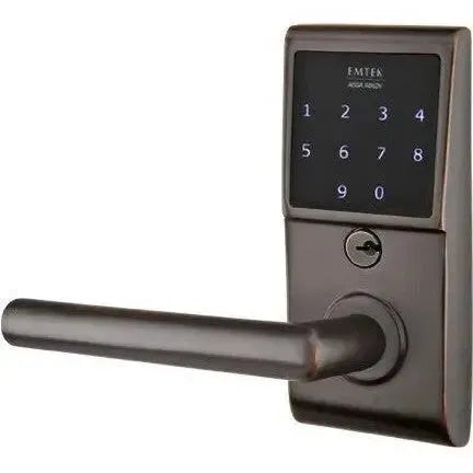 Emtek EMTouch Electronic Touchscreen Keypad Leverset with Stuttgart Lever in