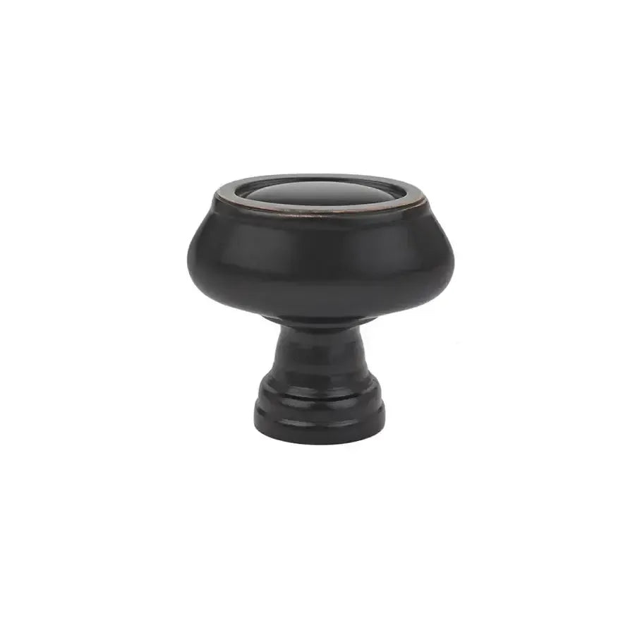 Emtek Geometric Oval Cabinet Knob in Oil Rubbed Bronze finish