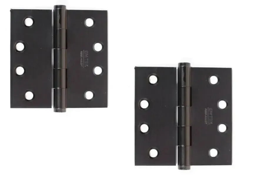 EmtekEmtek Heavy Duty Solid Brass Plain Bearing Hinge, 4.5" x 4.5" with Square Corners in