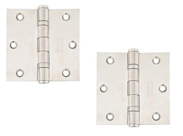 EmtekEmtek Heavy Duty Stainless Steel Ball Bearing Hinge, 3.5" x 3.5" with Square Corners in