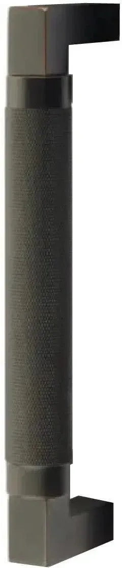 Emtek Hercules Knurled Door Pull, 8" Center to Center in Oil Rubbed Bronze finish