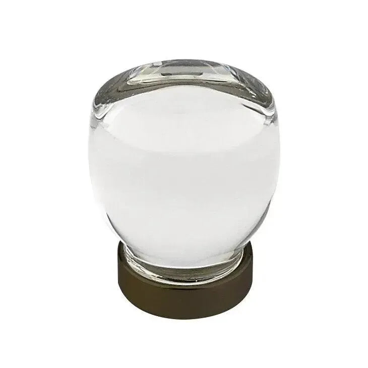 Emtek Juneau Crystal Glass Cabinet Knob Oil Rubbed Bronze