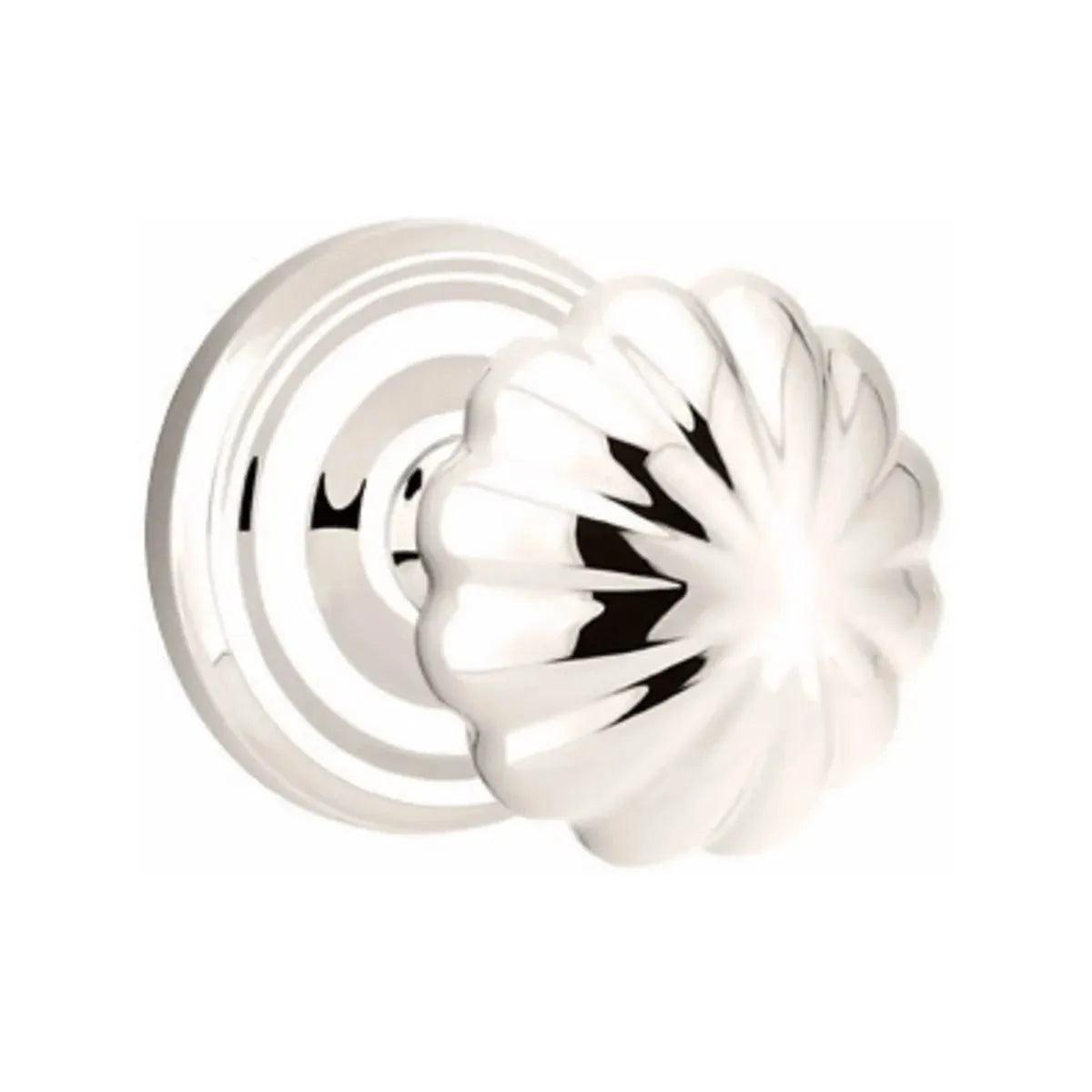 Emtek Melon Knob with Regular Rosette