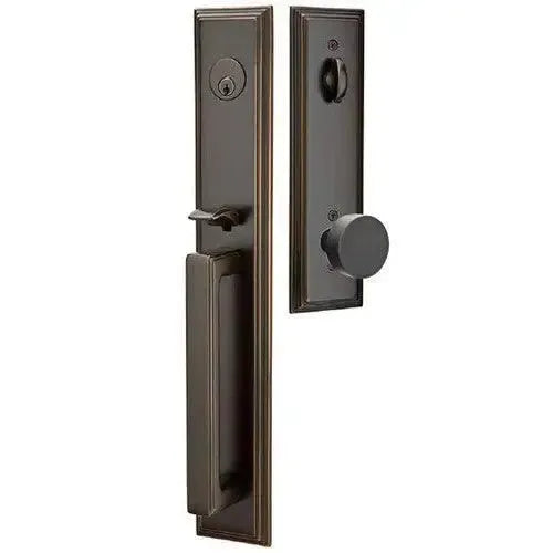 EmtekEmtek Melrose Tubular Entrance Handleset With Round Knob in