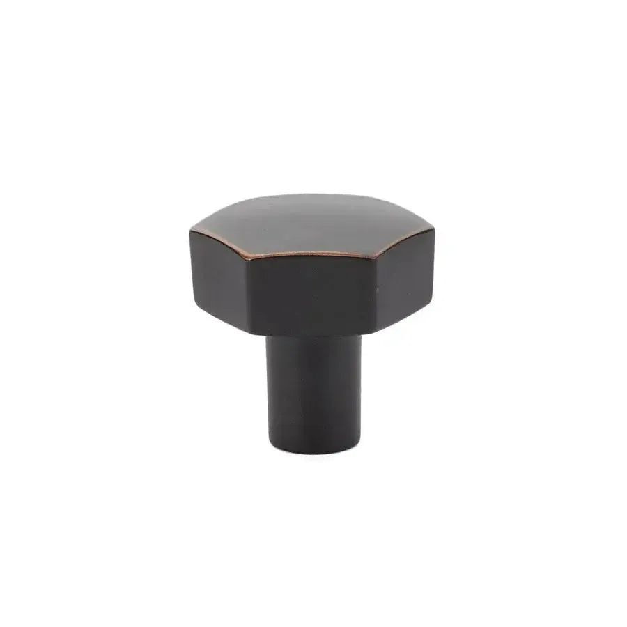 Emtek Mod Hex Cabinet Knob in Oil Rubbed Bronze finish