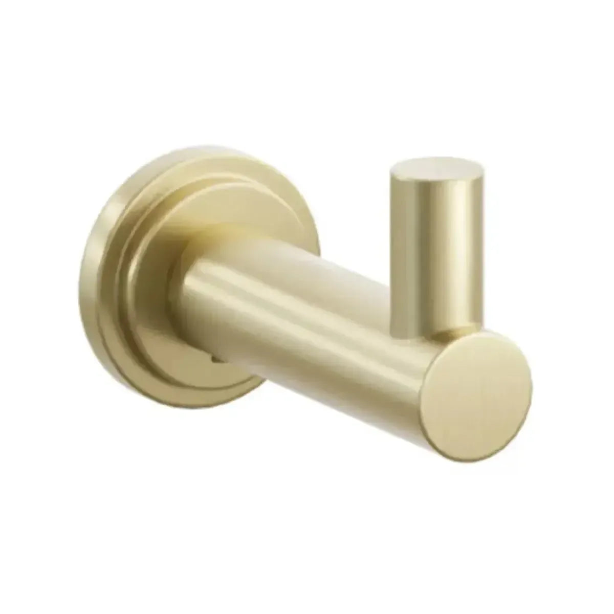 Emtek Modern Tubular Brass Single Hook with Step Disk Rosette in