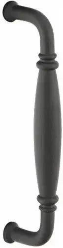 Emtek Normandy Door Pull, 8" Center to Center in Flat Black Steel finish