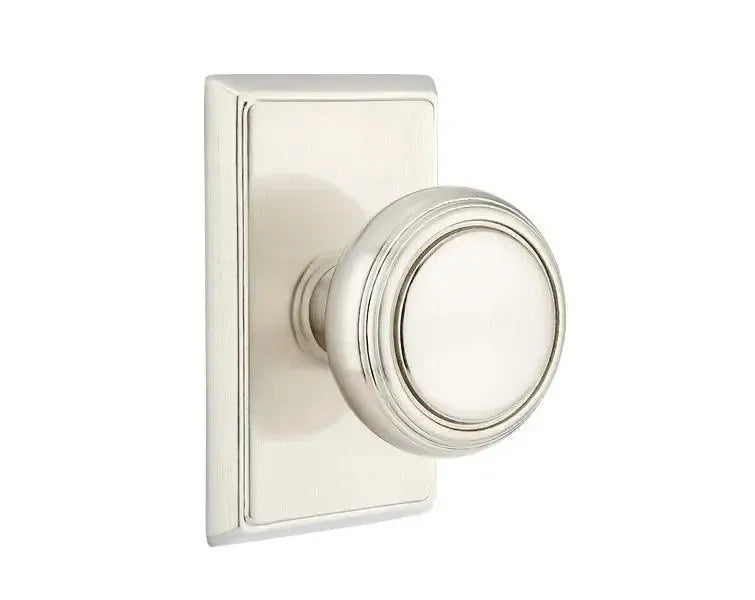 Emtek Norwich Knob with Rectangular Rosette in