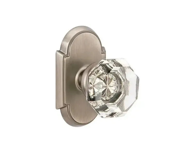 Emtek Old Town Crystal Knob with #8 Rosette in