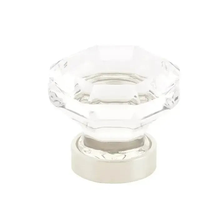 Emtek Old Town Glass Cabinet Knob in Lifetime Polished Nickel finish