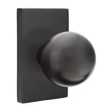 EmtekEmtek Orb Knob with Modern Rectangular Rosette in