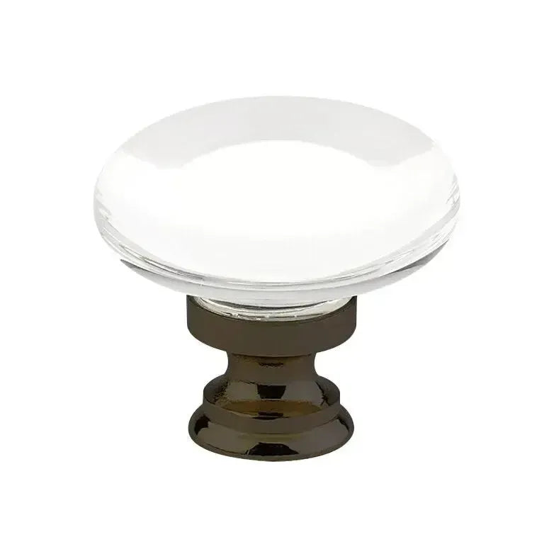 Emtek Providence Glass Cabinet Knob in Oil Rubbed Bronze finish