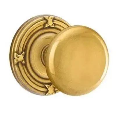 Emtek Providence Knob with Ribbon & Reed Rosette in