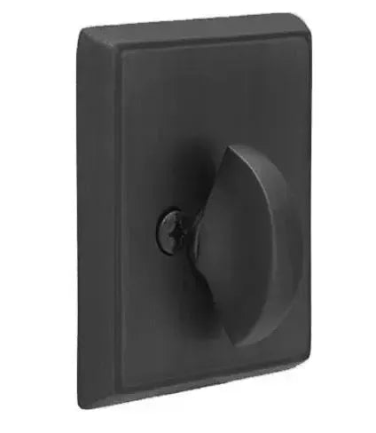 Emtek Rectangular Deadbolt, Single Sided in Flat Black finish