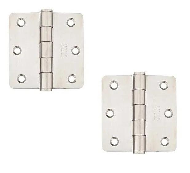 EmtekEmtek Residential Duty Stainless Steel Plain Bearing Hinge, 3.5" x 3.5" with 1/4" Radius Corners in