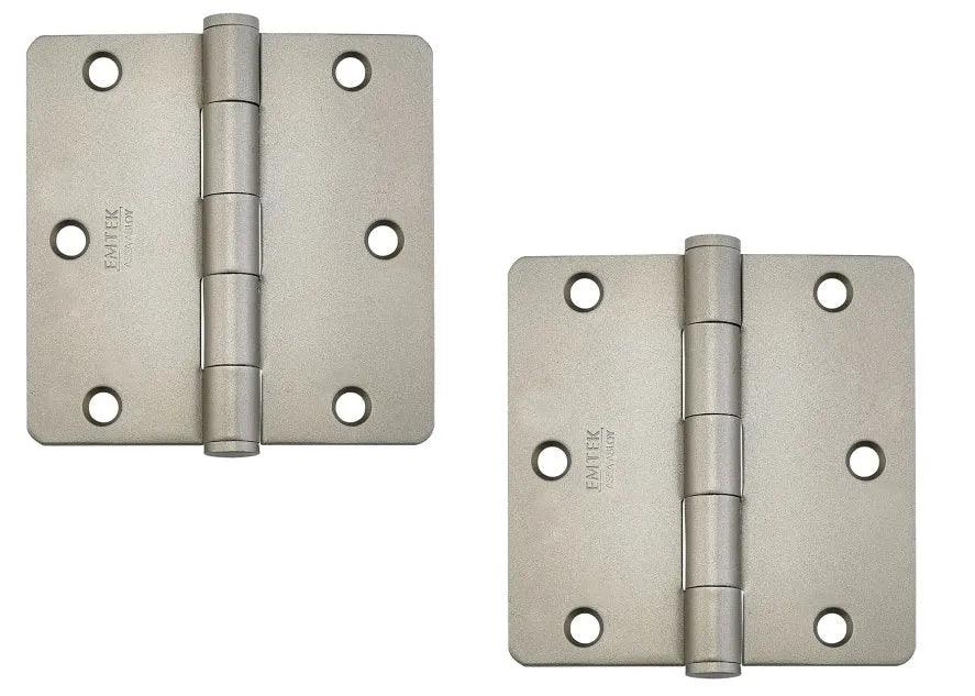 EmtekEmtek Residential Duty Steel Plain Bearing Hinge, 3.5" x 3.5" with 1/4" Radius Corners in