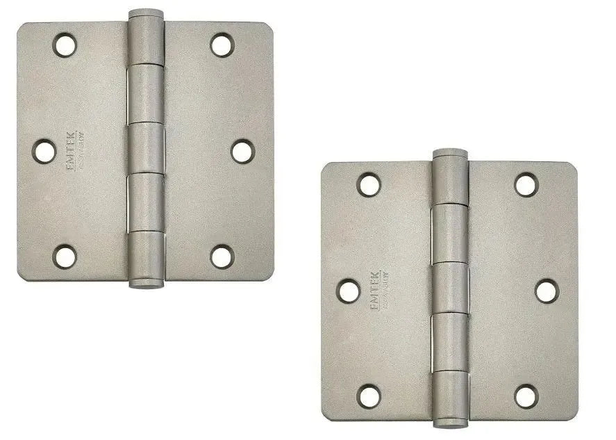 EmtekEmtek Residential Duty Steel Plain Bearing Hinge, 3.5" x 3.5" with 1/4" Radius Corners in