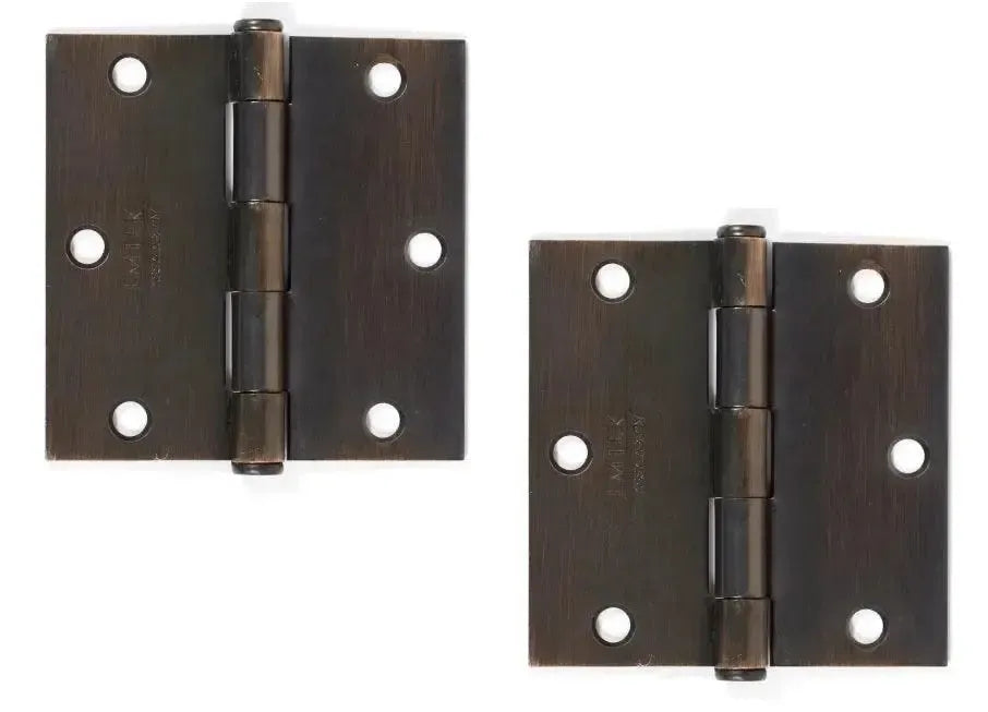 EmtekEmtek Residential Duty Steel Plain Bearing Hinge, 3.5" x 3.5" with Square Corners in