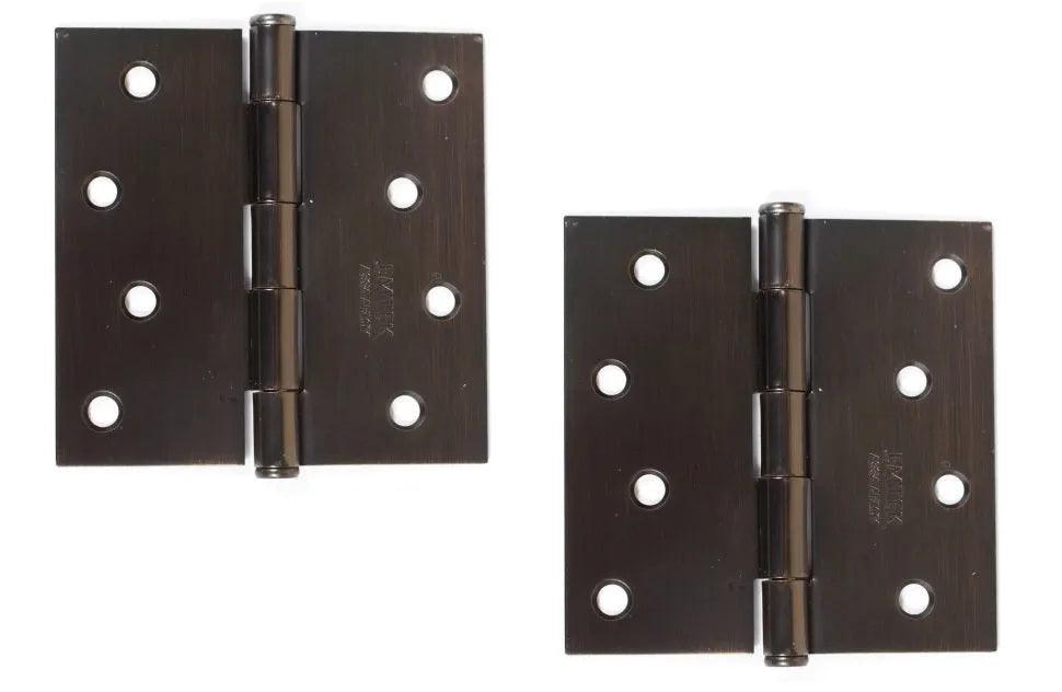 EmtekEmtek Residential Duty Steel Plain Bearing Hinge, 4" x 4" with Square Corners in