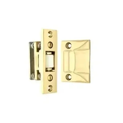 Emtek Roller Door Catch in Polished Brass finish