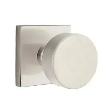 Emtek Round Knob with Square Rosette in