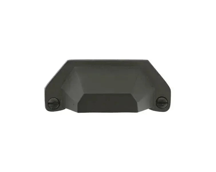 Emtek Sandcast Bronze Bin Pull in Flat Black Bronze Patina finish