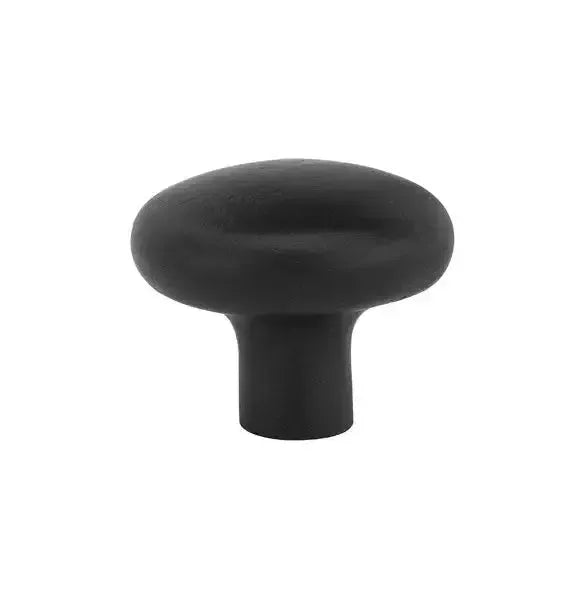 Emtek Sandcast Bronze Round Cabinet Knob in Flat Black Bronze Patina finish