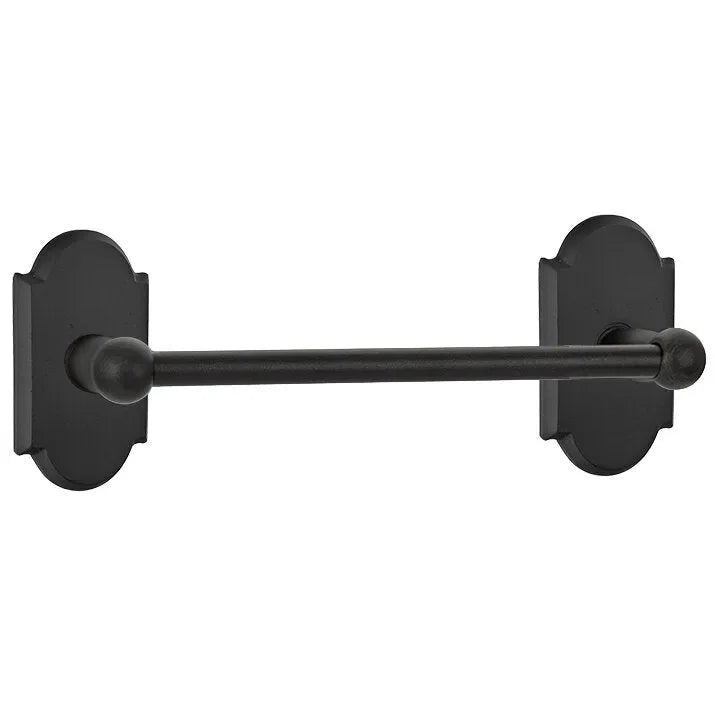 EmtekEmtek Sandcast Bronze Towel Bar with #1 Rosette in