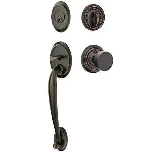 EmtekEmtek Saratoga Tubular Entrance Handleset With Round Knob in