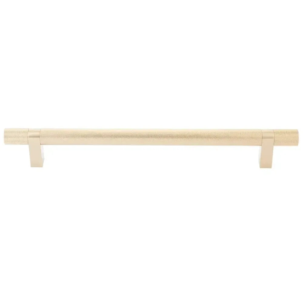Emtek Select Knurled Appliance Bar Pull in Satin Brass finish