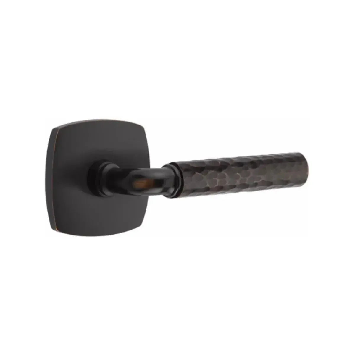 EmtekEmtek Select R-Bar Hammered Lever with Urban Modern Rosette in