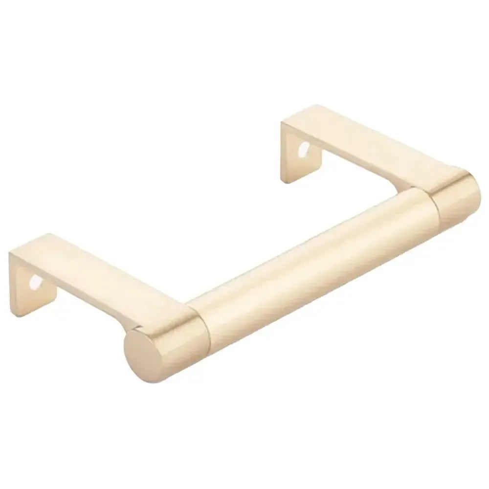 Emtek Select Round Smooth Cabinet Edge Pull in Satin Brass finish