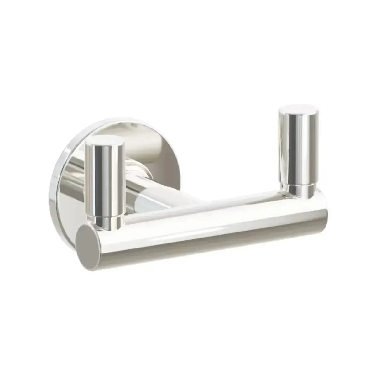 Emtek Select Round Stem with Smooth Tip Double Hook with Small Disc Rosette in